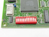 DEC 70-26601-01 ISA board – close-up of main controller chip TC120G08AT, TOYOCOM 40 MHz crystal oscillator, and 12-position red DIP switch W21