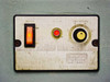 TEW TISF-452 control panel showing ON/OFF rocker switch, indicator light, and time-setting dial