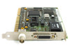 Intel EtherExpress 16 ISA LAN Adapter 308710-002 — front bracket view showing BNC COAX port and AUI DB15 connector