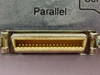 Tektronix 671-3760-70 bracket – Parallel port Centronics connector close-up showing gold contacts