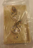 Allen Tel Products AT217-4 telephone wall jack reverse side showing screw terminal wiring block, new in poly bag