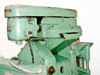 Barnes-Desenberg Model 5 upper head and motor assembly close-up showing Danger label and motor housing