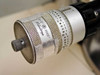Mitutoyo external micrometer (0-2 inch, 0.0002 inch resolution) used for X-axis wafer stage positioning