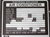 McLean Midwest AH30-0516-002 rating plate showing model, cooling 5000 BTU, heating 5461 BTU, 115V, 29A FLA, R22 refrigerant