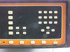 Inficon Quadrex 200 – front panel keypad closeup showing numeric keys, MENU, RESET, SAVE, MEM-X, COPY, GAIN, SCAN, CURSOR, RELAYS, CIEGAS, E-MULT, EMIS, POWER buttons