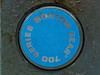 Boston Gear 700 Series identification label on drive head housing – blue circular decal