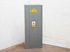 Square D NQOD 80045-104-01 225A sub panel front view — closed door with RP-2A 225A 208/120V label and electrical hazard warning