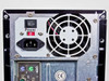 AMD Sempron 2600+ desktop tower – rear power supply close-up showing IEC power inlet, power switch, and cooling fan with CE mark