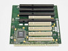 Dell 82356 GX1 riser card front view showing 4 ISA slots, 5 PCI slots, Dell logo, and main controller IC