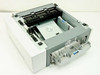 HP Q7817A LaserJet input tray – right-side angled view with drawer open and HP label visible on side