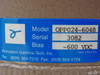 PGT PRISM60 OPP024-6048 rating label showing Model OPP024-6048, Serial 3082, Bias -600 VDC, Princeton Gamma-Tech Inc.