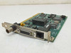 SMC 8013EWC 16-bit ISA Ethernet card front bracket view showing BNC coax, 15-pin AUI, and RJ-45 connectors