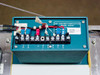 JST Custom Fabrication terminal box — Model 921E, Serial 3067, labeled terminal strip with 24C, 24M, C, AL1, AL2, BL1, BL2 connections; Boise, Idaho