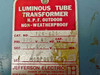 Jefferson Electric 724-421 Luminous Tube / Neon Sign Transformer 12,000V, 60MA