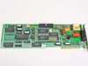 Datacopy Microfax ISA card top view showing populated PCB with multiple ICs and 34-pin ribbon connector