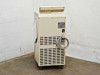 Tomy MX-160 refrigerated micro centrifuge – rear view showing ventilation grille, power cord, and rating plate