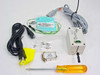 Group of included accessories: Conditioning Cell 5021, 2 power cords, ground cable, 70-1790 Rev C resistor, screwdriver, and miscellaneous parts