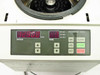 Tomy MCX-151 digital control panel close-up – LED speed display reading 02908 RPM, digital timer display, and FUNC/SEL/SET/FLASH/START/STOP buttons