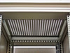 Interior top panel of Rittal VRiS383151 cabinet showing perforated ventilation surface