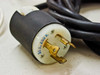 30A 250V locking power cord plug included with Varian 323-0012 Cryocompressor 2.1
