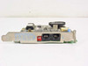 Hayes 5302AM ISA modem – bracket end view showing two RJ-11 ports (line and phone) and status indicator LEDs