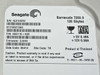 Seagate ST3120213AS Barracuda 7200.9 120GB — close-up of drive label showing model, part number, firmware, and voltage ratings