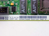 HP 5064-1801 PCB label close-up showing part number 5064-1801, serial S630NSJ34GA0, date code 2337, and 'MADE UK' marking; two Alliance AS74256-15JC chips visible