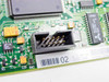 HP 5064-1801 PCB close-up showing internal connector header with gold pins and additional IC components near barcode label