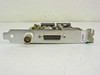 Artisoft 10282 ISA Ethernet card bracket edge showing BNC connector and AUI DB15 port