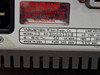 Wavetek Model 23 rear label close-up showing model number, serial number B6661368, line voltage options, 50 VA max, fuse 3AG 250V, Made in USA