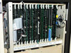 Multi-slot card cage fully populated with labeled K&S control boards (1402, 1422, 1462 series designations visible on tabs)