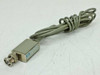 HP 10013A oscilloscope probe – BNC connector end and housing with HP label