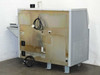 Rear panel of IRIS Advantage main cabinet showing discoloration, staining and power cable