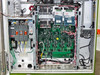 GreenVolts GV-SCP001 – upper left interior showing 3-phase disconnect, Mean Well SDR-240-24 and SDR-480-36 DIN-rail power supplies labeled PS1 and PS2
