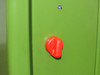 GreenVolts GV-SCP001 – red rotary emergency stop button on right side of enclosure