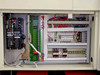Vitronics ISO5006 electrical enclosure panel 2 — larger control board assembly with relay bank, circuit breakers, terminal strips, and wiring harness