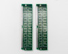 Compaq 185174-002 NEC EDO SIMM pair — reverse side (solder side) of both modules showing NEC branding printed on PCB
