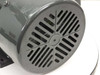 Dayton 4FN65 motor fan-end view showing TEFC fan guard and cooling vents