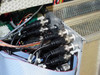 Interior detail – internal module with multiple BNC connectors labeled DATA/GO and associated wiring harnesses and ribbon cables
