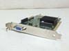 Matrox 844-00 G200 AGP 8MB video card side view showing VGA output port, AGP edge connector, and passive heatsink