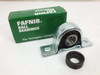 Fafnir RPB 3/4 ball pillow block bearing with original green Fafnir Torrington box and rubber collar accessory
