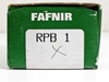 Green Fafnir ball bearings box with handwritten RPB1 label and X marking, showing some wear and corner crushing