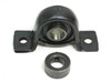 Fafnir RPB 5/8 pillow block bearing shown with included set-screw locking collar ring