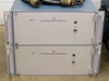 Two Tektronix 1140A Programmable Power Supply units stacked — front panel view showing unit labels '1140A #2' and '1140A #1' with key switches and indicator lights