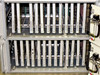 Interior of 7 Phase Clock Generator unit with cover open — card cage showing labeled plug-in modules including Clock Phase, Programmable Cycle, Delay, Data, and other function cards in both upper and lower chassis