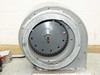 Emerson K55HXSAZ-8219 centrifugal blower wheel — front face view showing squirrel-cage impeller and housing inlet