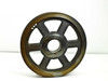 Dodge 455601 QD sheave — straight-on face view showing dual belt grooves and spoke pattern