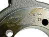 Close-up of machined hub face showing stamped markings: 2A13.2 B13.6 SK and MAX RPM 1850 ZX
