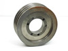 Dodge 455627 cast iron 3-groove V-belt sheave angled view showing three belt grooves and center bore with set-screw holes