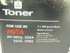 Katun 807841 toner box label showing compatibility with Mita DC-2055, 2254, 2255, 2285 — 2x200g black, made in USA